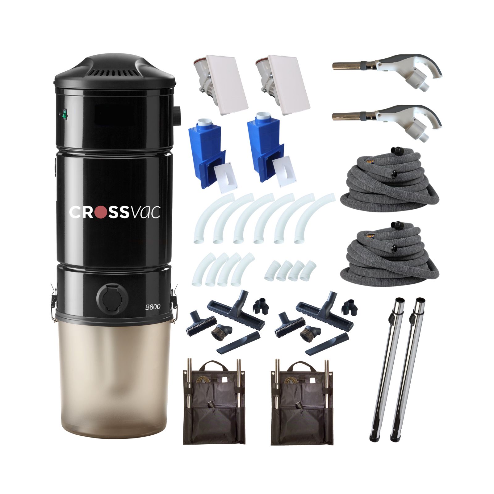 Zentralstaubsauger Set B600 Hide-a-Hose