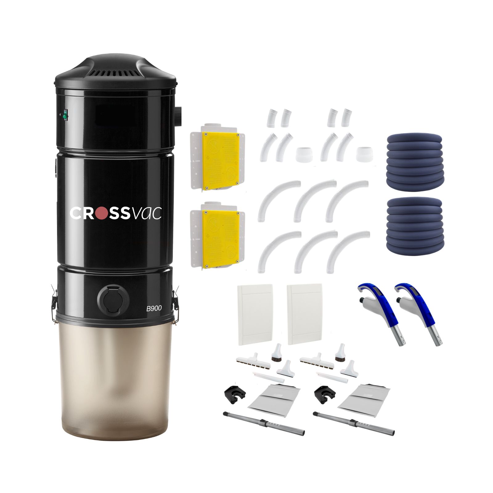 B900RETRYDwsQGZtLQiiq Zentralstaubsauger Set Retraflex Large B900